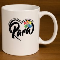 Cute Para Paraprofessional Teacher Heart 11oz C Handle Ceramic Mug