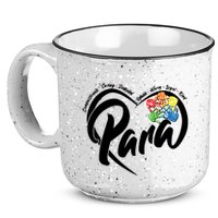 Cute Para Paraprofessional Teacher Heart 15oz Campfire Ceramic Mug