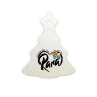 Cute Para Paraprofessional Teacher Heart Ceramic Tree Ornament