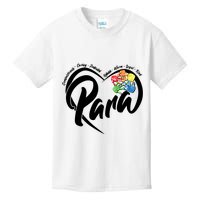 Cute Para Paraprofessional Teacher Heart Kids T-Shirt