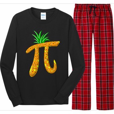 Cool Pi Pineapple Day Funny Mathematics Professor Fruit Gift Long Sleeve Pajama Set