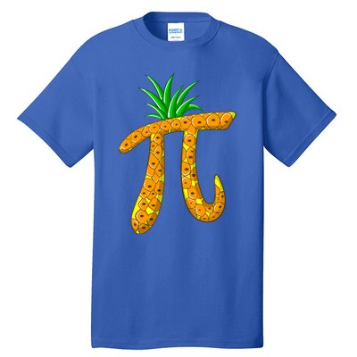 Cool Pi Pineapple Day Funny Mathematics Professor Fruit Gift Tall T-Shirt