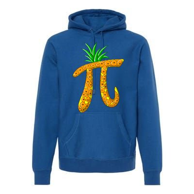 Cool Pi Pineapple Day Funny Mathematics Professor Fruit Gift Premium Hoodie