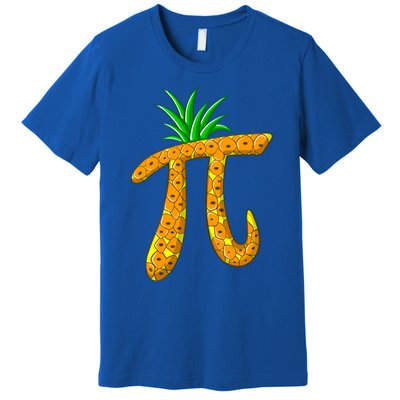 Cool Pi Pineapple Day Funny Mathematics Professor Fruit Gift Premium T-Shirt