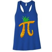 Cool Pi Pineapple Day Funny Mathematics Professor Fruit Gift Women's Racerback Tank