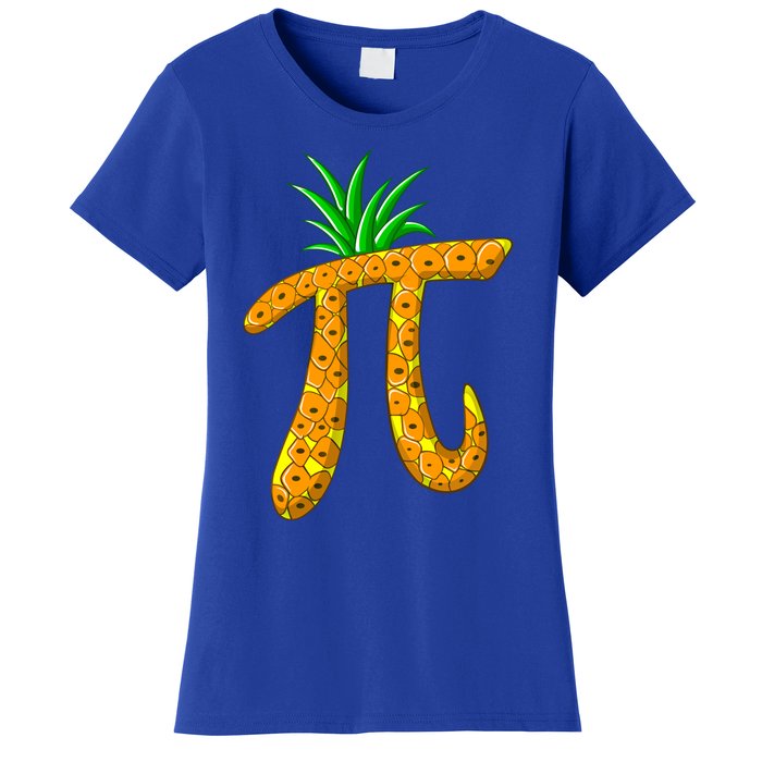 Cool Pi Pineapple Day Funny Mathematics Professor Fruit Gift Women's T-Shirt