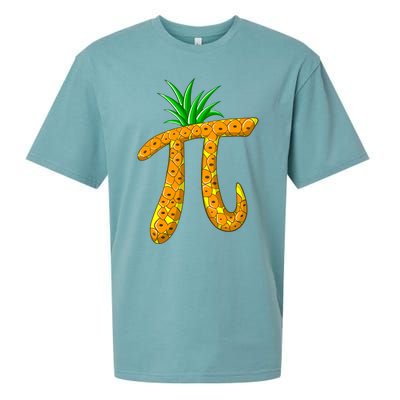 Cool Pi Pineapple Day Funny Mathematics Professor Fruit Gift Sueded Cloud Jersey T-Shirt