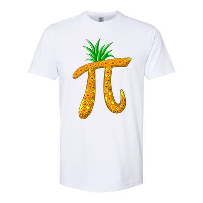 Cool Pi Pineapple Day Funny Mathematics Professor Fruit Gift Softstyle CVC T-Shirt