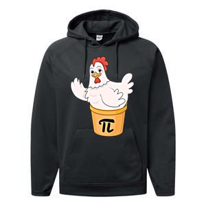 Chicken Pot Pie Funny Math Pi Day Funny Cute Food Lovers Cool Gift Performance Fleece Hoodie