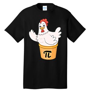 Chicken Pot Pie Funny Math Pi Day Funny Cute Food Lovers Cool Gift Tall T-Shirt