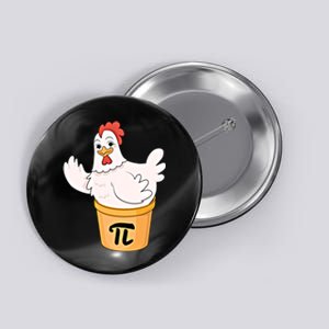 Chicken Pot Pie Funny Math Pi Day Funny Cute Food Lovers Cool Gift Button