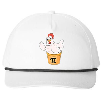 Chicken Pot Pie Funny Math Pi Day Funny Cute Food Lovers Cool Gift Snapback Five-Panel Rope Hat