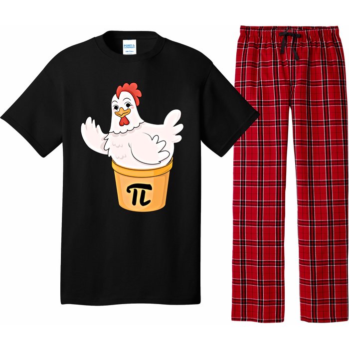 Chicken Pot Pie Funny Math Pi Day Funny Cute Food Lovers Cool Gift Pajama Set