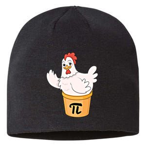 Chicken Pot Pie Funny Math Pi Day Funny Cute Food Lovers Cool Gift Sustainable Beanie