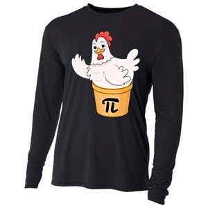 Chicken Pot Pie Funny Math Pi Day Funny Cute Food Lovers Cool Gift Cooling Performance Long Sleeve Crew