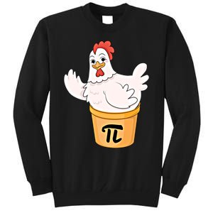 Chicken Pot Pie Funny Math Pi Day Funny Cute Food Lovers Cool Gift Tall Sweatshirt