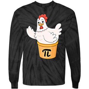 Chicken Pot Pie Funny Math Pi Day Funny Cute Food Lovers Cool Gift Tie-Dye Long Sleeve Shirt