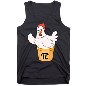 Chicken Pot Pie Funny Math Pi Day Funny Cute Food Lovers Cool Gift Tank Top