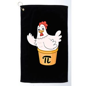 Chicken Pot Pie Funny Math Pi Day Funny Cute Food Lovers Cool Gift Platinum Collection Golf Towel