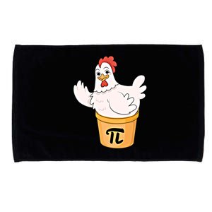 Chicken Pot Pie Funny Math Pi Day Funny Cute Food Lovers Cool Gift Microfiber Hand Towel