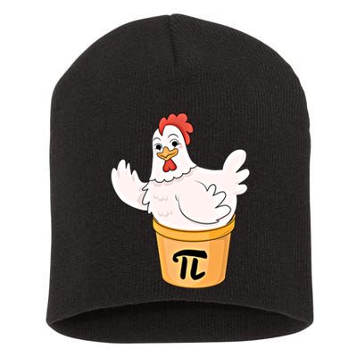 Chicken Pot Pie Funny Math Pi Day Funny Cute Food Lovers Cool Gift Short Acrylic Beanie