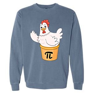 Chicken Pot Pie Funny Math Pi Day Funny Cute Food Lovers Cool Gift Garment-Dyed Sweatshirt