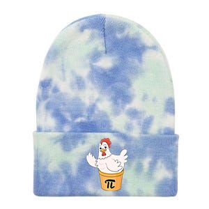 Chicken Pot Pie Funny Math Pi Day Funny Cute Food Lovers Cool Gift Tie Dye 12in Knit Beanie