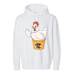 Chicken Pot Pie Funny Math Pi Day Funny Cute Food Lovers Cool Gift Garment-Dyed Fleece Hoodie