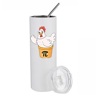 Chicken Pot Pie Funny Math Pi Day Funny Cute Food Lovers Cool Gift Stainless Steel Tumbler