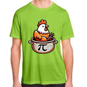 Chicken Pot Pie Funny Math Pun Chicken Pot Pi Day Gift Adult ChromaSoft Performance T-Shirt