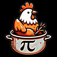 Chicken Pot Pie Funny Math Pun Chicken Pot Pi Day Gift Coffee Mug