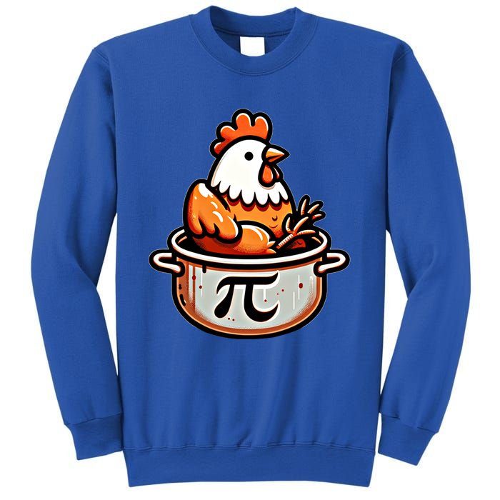 Chicken Pot Pie Funny Math Pun Chicken Pot Pi Day Gift Sweatshirt