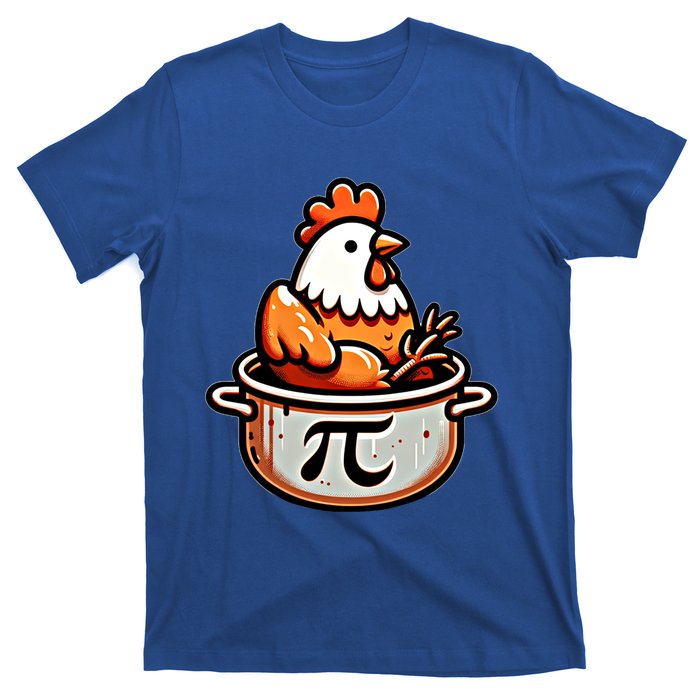 Chicken Pot Pie Funny Math Pun Chicken Pot Pi Day Gift T-Shirt