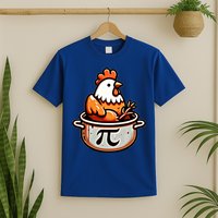 Chicken Pot Pie Funny Math Pun Chicken Pot Pi Day Gift T-Shirt