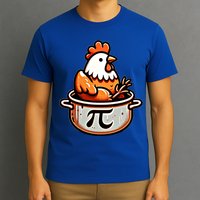 Chicken Pot Pie Funny Math Pun Chicken Pot Pi Day Gift T-Shirt