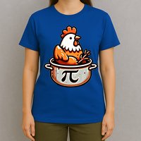 Chicken Pot Pie Funny Math Pun Chicken Pot Pi Day Gift T-Shirt