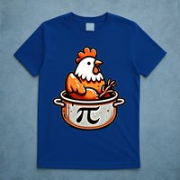 Chicken Pot Pie Funny Math Pun Chicken Pot Pi Day Gift T-Shirt