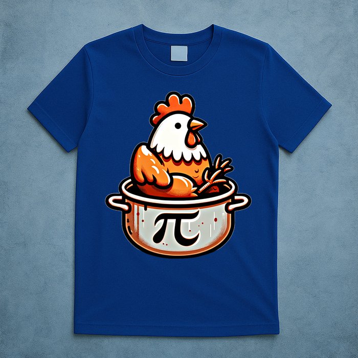 Chicken Pot Pie Funny Math Pun Chicken Pot Pi Day Gift T-Shirt