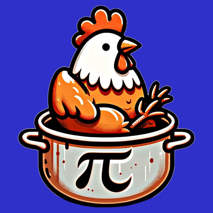 Chicken Pot Pie Funny Math Pun Chicken Pot Pi Day Gift T-Shirt