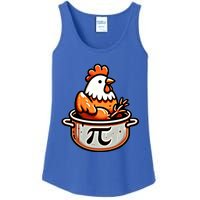 Chicken Pot Pie Funny Math Pun Chicken Pot Pi Day Gift Ladies Essential Tank