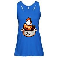 Chicken Pot Pie Funny Math Pun Chicken Pot Pi Day Gift Ladies Essential Flowy Tank