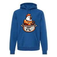 Chicken Pot Pie Funny Math Pun Chicken Pot Pi Day Gift Premium Hoodie