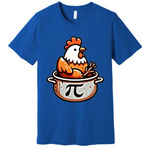 Chicken Pot Pie Funny Math Pun Chicken Pot Pi Day Gift Premium T-Shirt