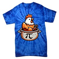 Chicken Pot Pie Funny Math Pun Chicken Pot Pi Day Gift Tie-Dye T-Shirt