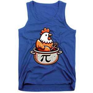 Chicken Pot Pie Funny Math Pun Chicken Pot Pi Day Gift Tank Top