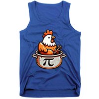 Chicken Pot Pie Funny Math Pun Chicken Pot Pi Day Gift Tank Top