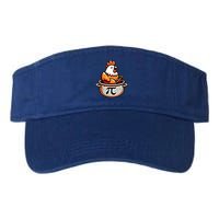 Chicken Pot Pie Funny Math Pun Chicken Pot Pi Day Gift Valucap Bio-Washed Visor
