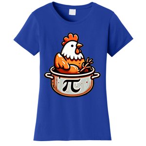 Chicken Pot Pie Funny Math Pun Chicken Pot Pi Day Gift Women's T-Shirt