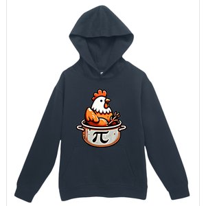 Chicken Pot Pie Funny Math Pun Chicken Pot Pi Day Gift Urban Pullover Hoodie