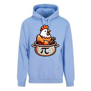 Chicken Pot Pie Funny Math Pun Chicken Pot Pi Day Gift Unisex Surf Hoodie